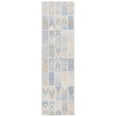 thumbnail image 1 of SAFAVIEH Abstract Lorelle Trellis Runner Rug, Blue/Rust, 2'3" x 8', 1 of 6