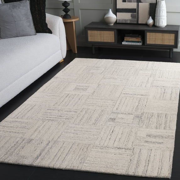SAFAVIEH Abstract Lorinda Geometric Area Rug, Gray, 6' x 6' Square