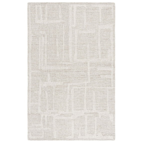 SAFAVIEH Abstract Lydia Geometric Area Rug, Beige/Ivory, 4' x 6'