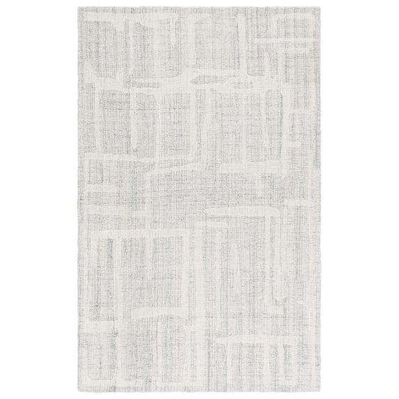SAFAVIEH Abstract Lydia Geometric Area Rug, Grey/Ivory, 4' x 6'