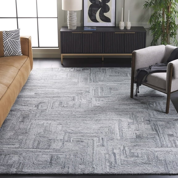 SAFAVIEH Abstract Madeline Geometric Area Rug, Gray, 8' x 10'
