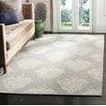 thumbnail image 1 of SAFAVIEH Abstract Madisyn Geometric Wool Area Rug, Aqua/Ivory, 8' x 10', 1 of 8