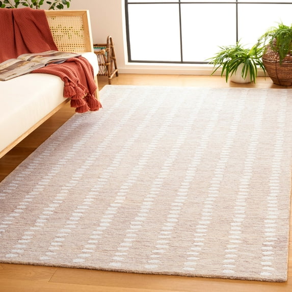 Safavieh Abstract Madrid Striped Geometric Area Rug, Beige/Ivory, 3' x 3' Square