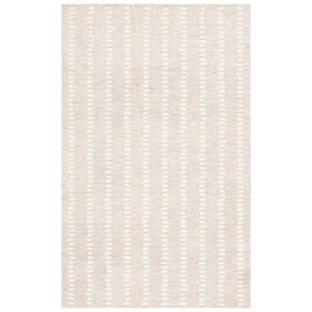 SAFAVIEH Abstract Madrid Striped Geometric Area Rug, Beige/Ivory, 3' x 5'