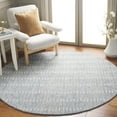 thumbnail image 1 of SAFAVIEH Abstract Madrid Striped Geometric Area Rug, Blue/Ivory, 6' x 6' Round, 1 of 10