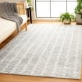 thumbnail image 1 of SAFAVIEH Abstract Madrid Striped Geometric Area Rug, Gray/Ivory, 6' x 6' Square, 1 of 11