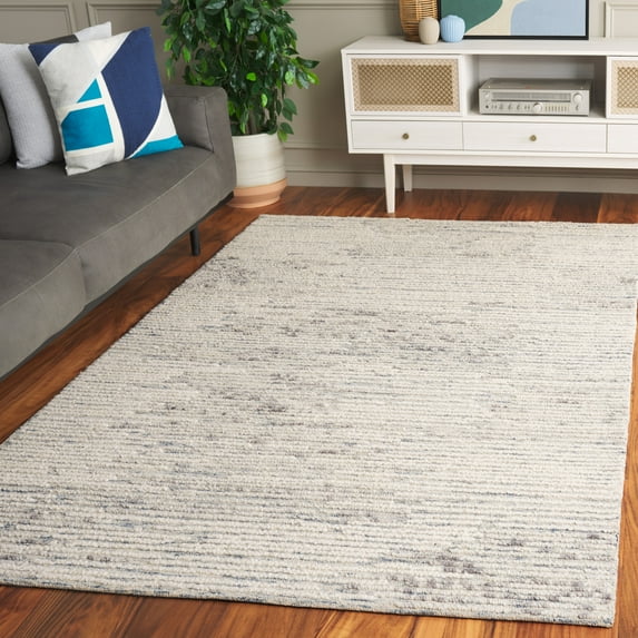 SAFAVIEH Abstract Manuel Striped Area Rug, Blue/Ivory, 3' x 5'