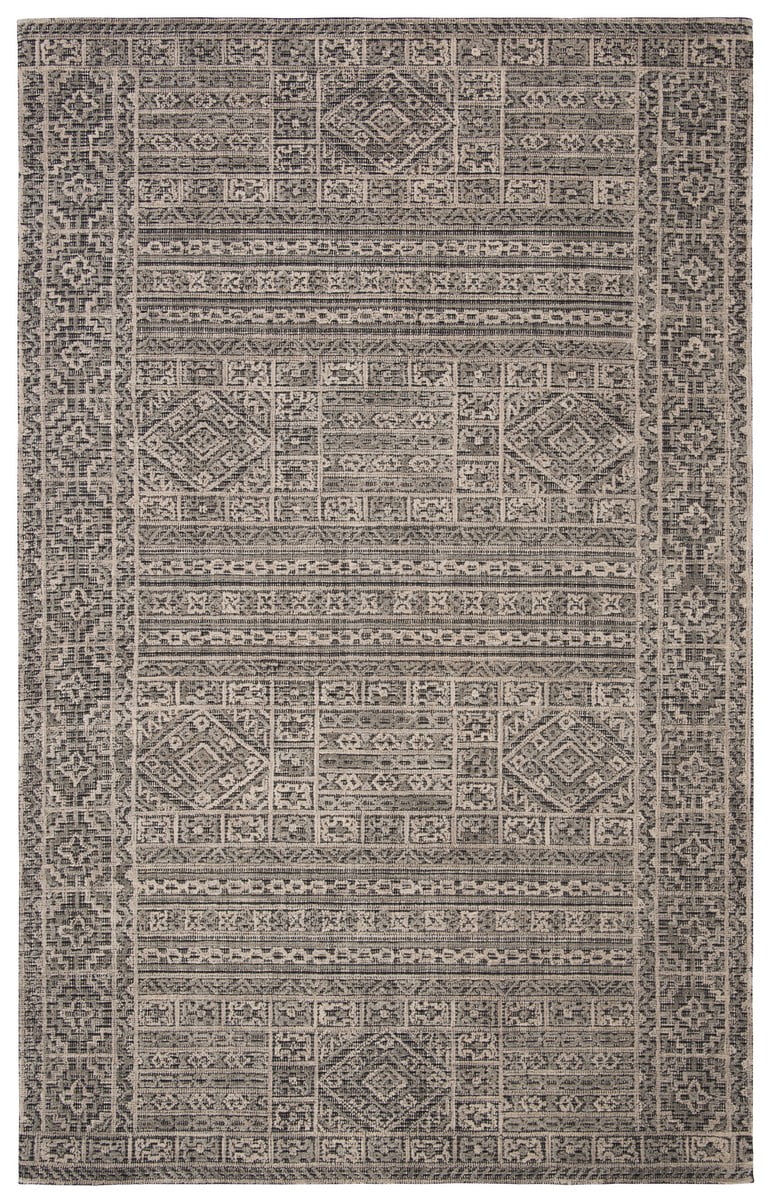 Handmade Gray Abstract Wool Area Rug 8' x 10'