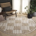 thumbnail image 1 of SAFAVIEH Abstract Milan Striped Area Rug, Sage/Taupe, 6' x 6' Round, 1 of 10