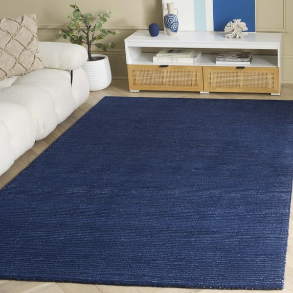SAFAVIEH Abstract Neeha Distressed Area Rug, Navy/Blue, 6' x 9'