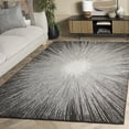 thumbnail image 1 of SAFAVIEH Abstract Olivera Radiate Area Rug, Ivory/Charcoal, 3' x 5', 1 of 11