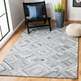 thumbnail image 1 of SAFAVIEH Abstract Paxton Geometric Area Rug, Gray/Turquoise, 6' x 6' Square, 1 of 10