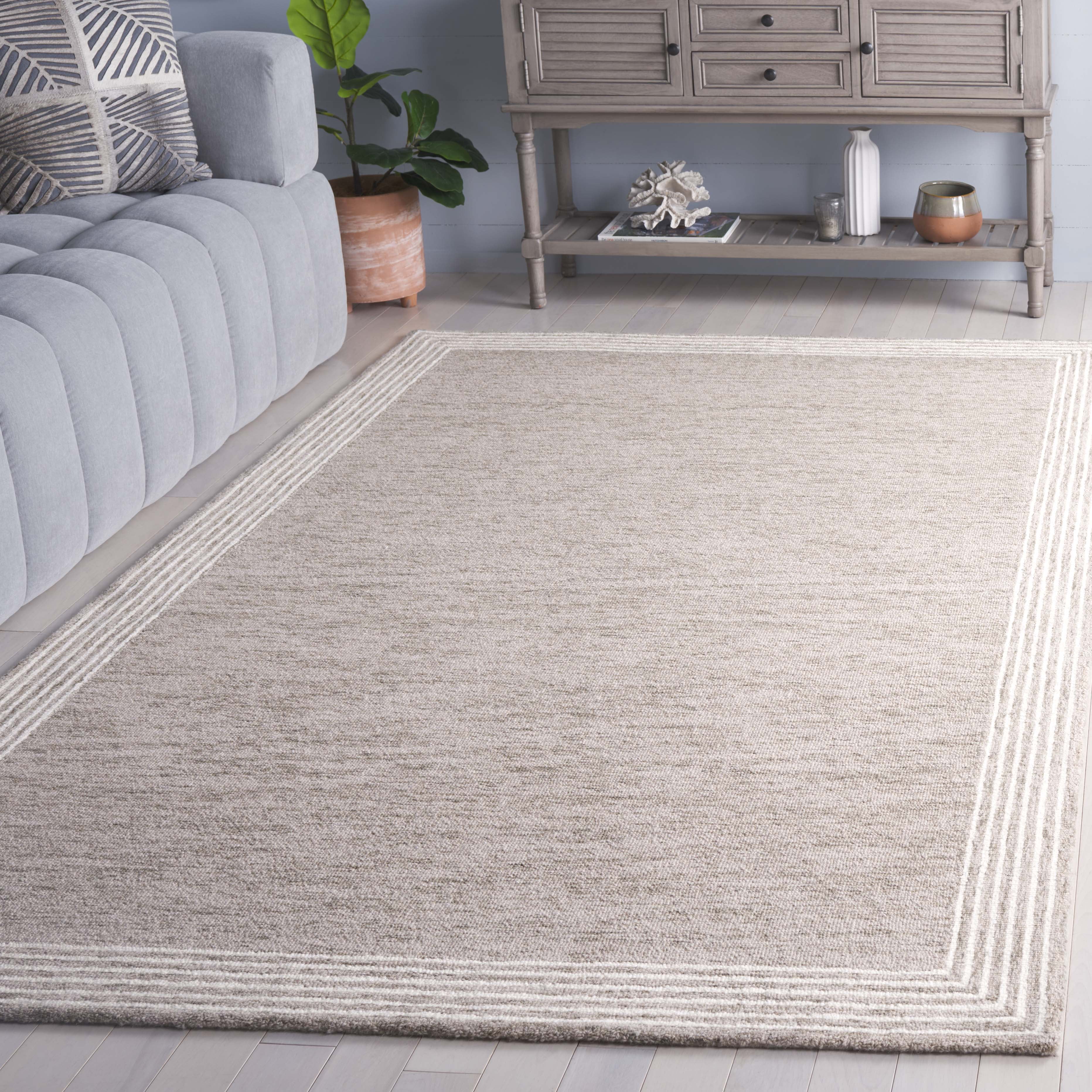 SAFAVIEH Abstract Payton Geometric Area Rug, Beige/Ivory, 8' x 10'