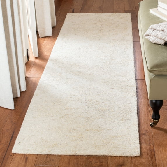SAFAVIEH Abstract Rachelle Trellis Wool Runner Rug, Ivory/Beige, 2'3" x 8'