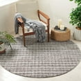 thumbnail image 1 of SAFAVIEH Abstract Rionach Trellis Area Rug, Gray/Brown, 6' x 6' Round, 1 of 11