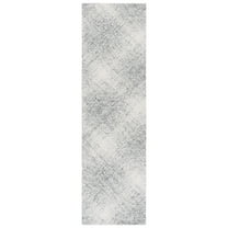 SAFAVIEH Abstract Romeo Abstract Runner Rug, Ivory/Black, 2'3" x 8'