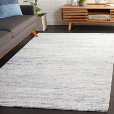 SAFAVIEH Abstract Rordan Striped Geometric Area Rug, Beige/Blue, 5' x 8'