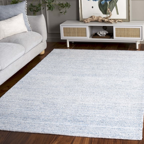 SAFAVIEH Abstract Rumen Solid Color Area Rug, Blue/Gray, 4' x 6'