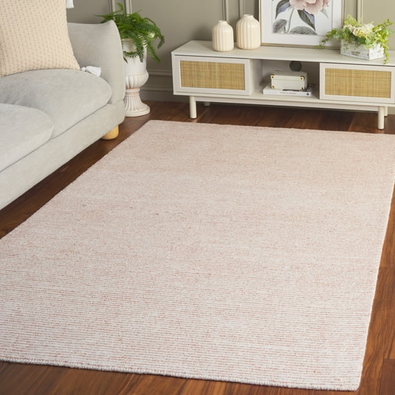 SAFAVIEH Abstract Rumen Solid Color Area Rug, Ivory/Beige, 5' x 8'