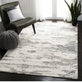 thumbnail image 1 of SAFAVIEH Abstract Seachlann Abstract Wool Area Rug, Charcoal/Ivory, 4' x 4' Square, 1 of 10