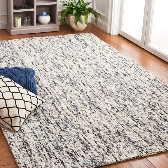 SAFAVIEH Abstract Signe Abstract Area Rug, Black/Beige, 6' x 9'
