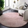 thumbnail image 1 of SAFAVIEH Abstract Stephanie Plaid Wool Area Rug, Red/Ivory, 6' x 6' Round, 1 of 11
