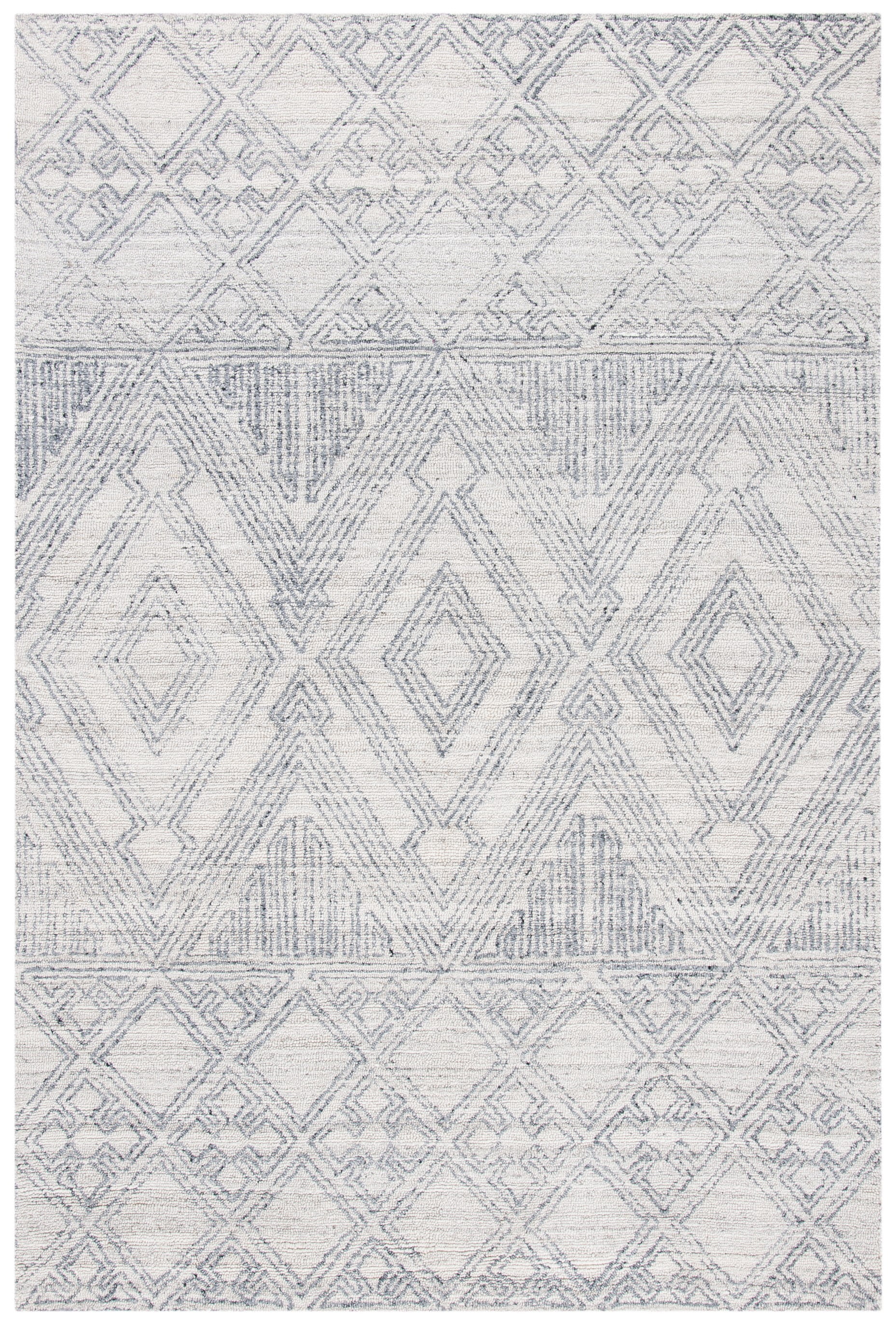 SAFAVIEH Abstract Tendrils Geometric Area Rug, Ivory/Grey, 3' x 5