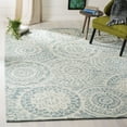 thumbnail image 1 of SAFAVIEH Abstract Tobon Geometric Circles Area Rug, Ivory/Blue, 5' x 8', 1 of 8