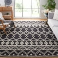 thumbnail image 1 of SAFAVIEH Abstract Torrey Geometric Wool Area Rug, Black/Ivory, 8' x 10', 1 of 11