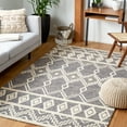 thumbnail image 1 of SAFAVIEH Abstract Torrey Geometric Wool Area Rug, Gray/Ivory, 5' x 8', 1 of 11