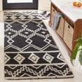 thumbnail image 1 of SAFAVIEH Abstract Torrey Geometric Wool Runner Rug, Black/Ivory, 2'3" x 8', 1 of 11