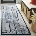 thumbnail image 1 of SAFAVIEH Abstract Tracy Abstract Runner Rug, Ivory/Navy, 2'3" x 8', 1 of 10