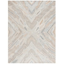 SAFAVIEH Abstract Tyler Geometric Area Rug, Grey/Rust, 8' x 10'