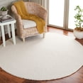 thumbnail image 1 of SAFAVIEH Abstract Virginia Solid Area Rug, Ivory, 6' x 6' Round, 1 of 10