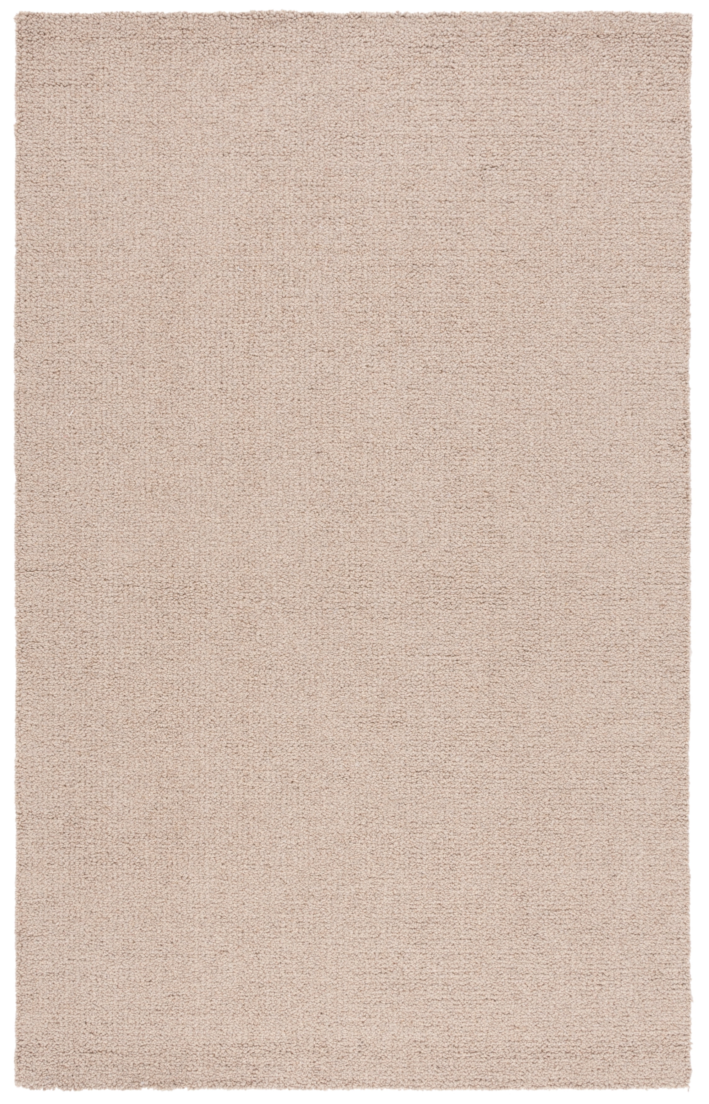 Handmade Light Brown Wool Tufted Rectangular Area Rug 3' x 5'