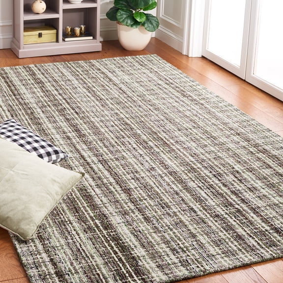 SAFAVIEH Abstract Winton Trellis Area Rug, Brown/Green, 6' x 6' Square