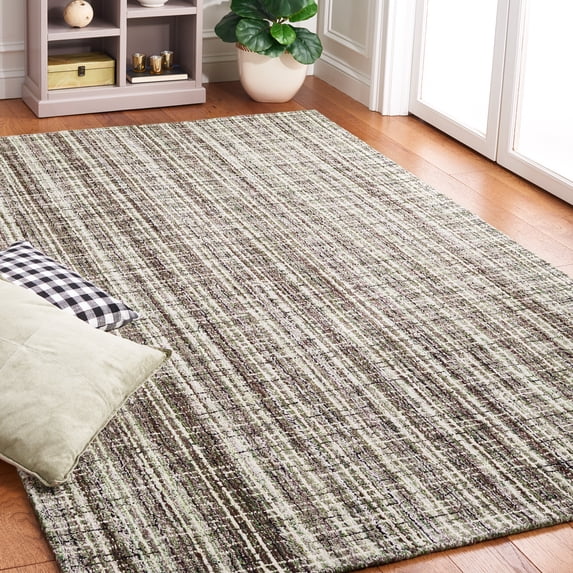 SAFAVIEH Abstract Winton Trellis Area Rug, Brown/Green, 6' x 9'