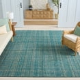thumbnail image 1 of SAFAVIEH Abstract Yorick Striped Polyester Area Rug, Aqua/Green, 8' x 10', 1 of 6