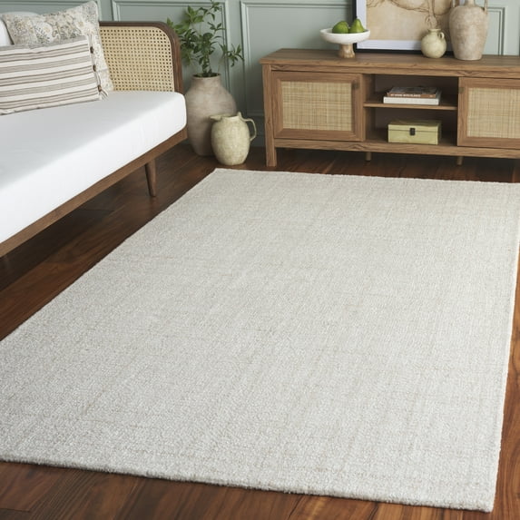 SAFAVIEH Abstract Yorick Striped Polyester Area Rug, Beige, 5' x 8'