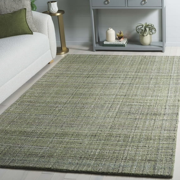SAFAVIEH Abstract Yorick Striped Polyester Area Rug, Green, 5' x 8'