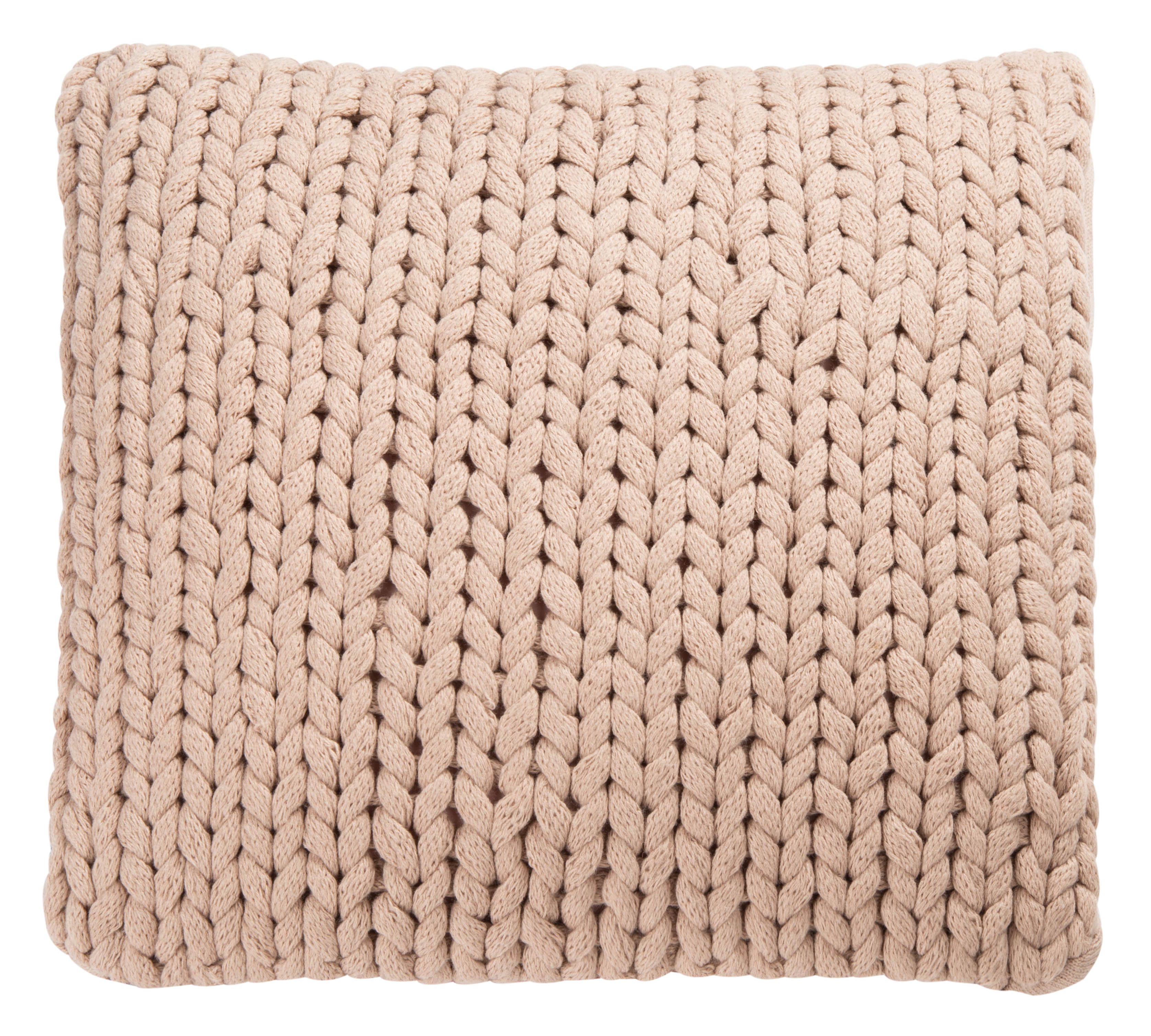 SAFAVIEH Adalina Solid Knitted Accent Pillow, 20" x 20", Pink - image 1 of 3