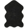 thumbnail image 1 of SAFAVIEH Addie Solid Plush Polyester Sheep Shag Area Rug, Charcoal, 2' x 3', 1 of 5