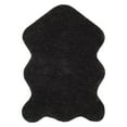 thumbnail image 1 of SAFAVIEH Addie Solid Plush Polyester Sheep Shag Area Rug, Charcoal, 3' x 5', 1 of 4