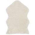 thumbnail image 1 of SAFAVIEH Addie Solid Plush Polyester Sheep Shag Area Rug, Ivory, 2' x 3', 1 of 5