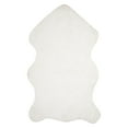 thumbnail image 1 of SAFAVIEH Addie Solid Plush Polyester Sheep Shag Runner Rug, Ivory, 2'3" x 6', 1 of 4