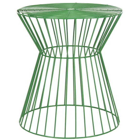 SAFAVIEH Adele 17.3 in. H Classic Mid Century Iron Wire Stool, Green