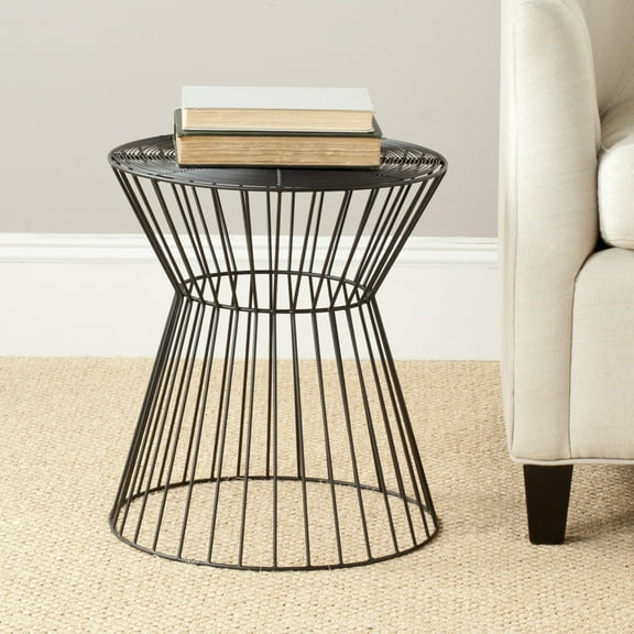 SAFAVIEH Adele Iron Wire Stool Black