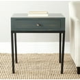thumbnail image 1 of SAFAVIEH Adena Solid Rustic End Table with Storage Drawer, Steel Teal, 1 of 6