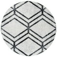 thumbnail image 1 of SAFAVIEH Adirondack Bailey Geometric Area Rug, Ivory/Charcoal, 4' x 4' Round, 1 of 5