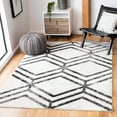 thumbnail image 1 of SAFAVIEH Adirondack Bailey Geometric Area Rug, Ivory/Charcoal, 6' x 9', 1 of 14